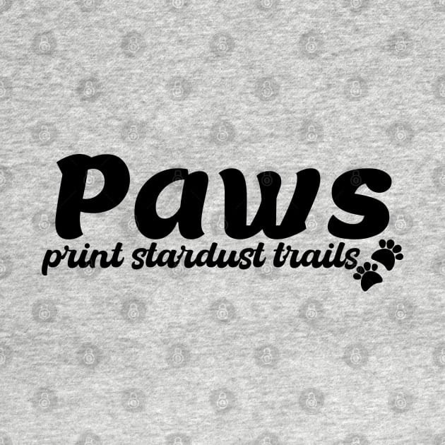 Paws print stardust trails by stefy